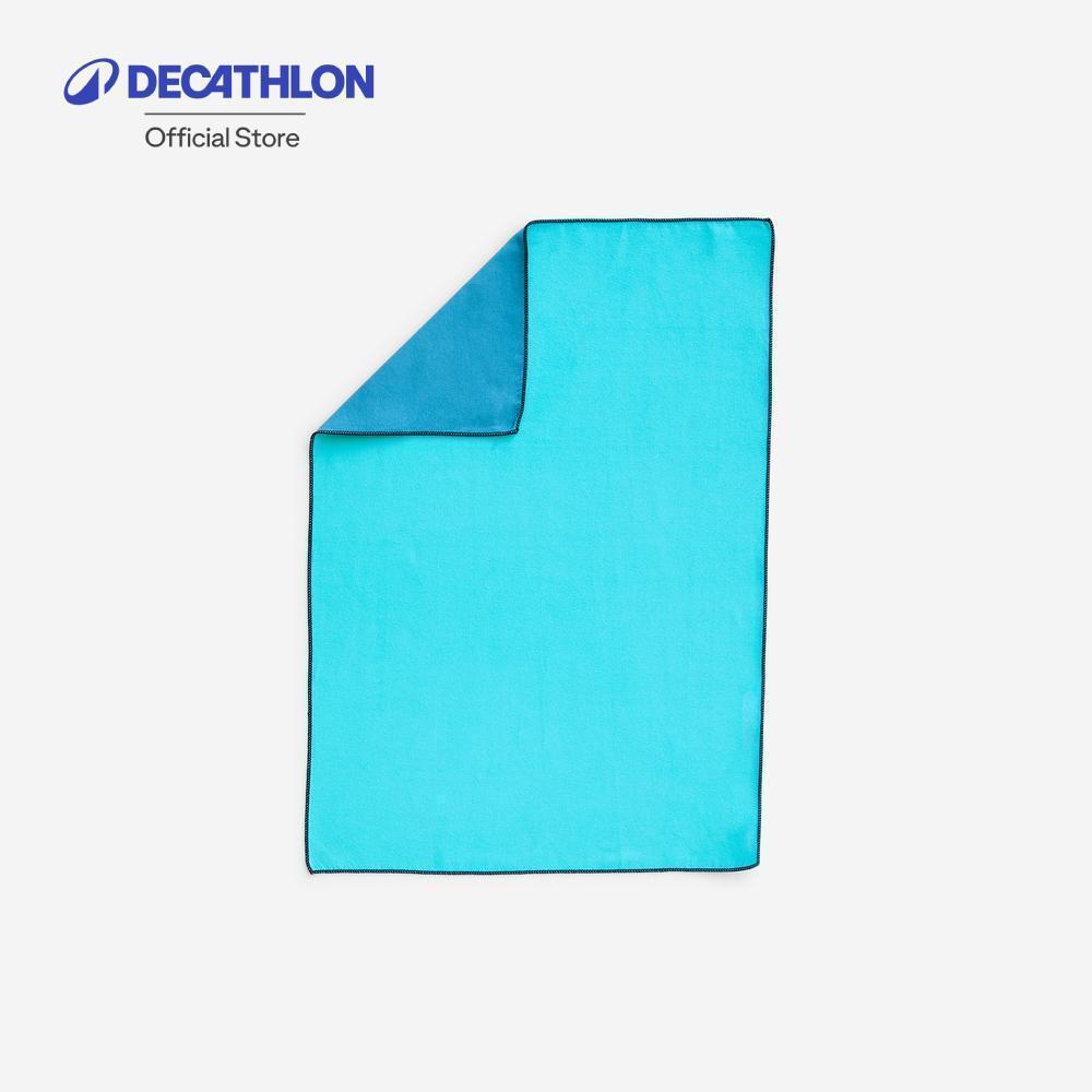 Decathlon Swimming Microfibre Towel Size S 39 X 55 Cm Double-Sided ผ้าขนหนูไมโครไฟเบอร์แบบสองด้าน - Blue