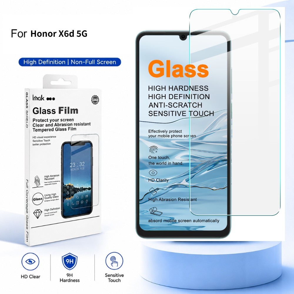 ฟิล์มกระจก Honor X6d X7d X8d X5c X6c X8c X9c X5b X6b X7b X8b Plus 4G 5G Global Smart  ฟิล์มกันรอยหน้