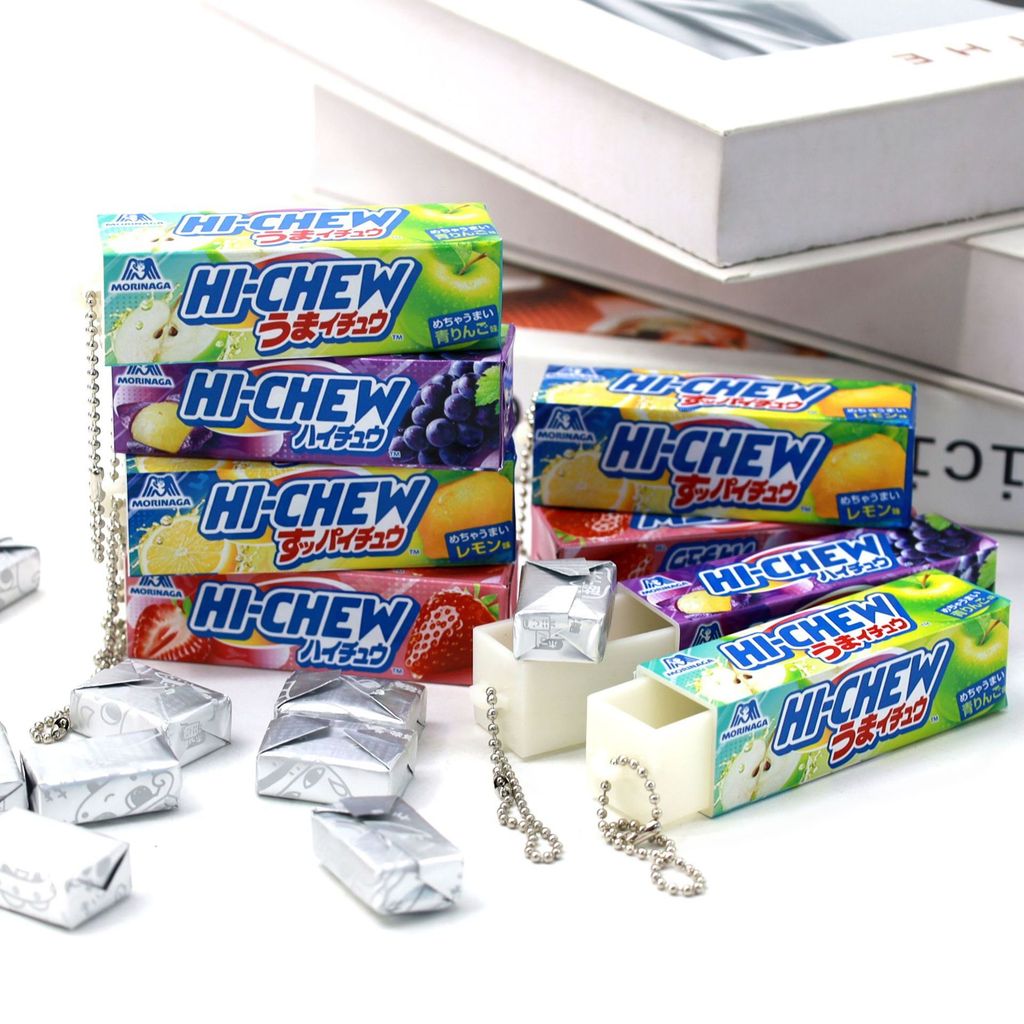 จําลอง HI-CHEW HI-CHEW ผลไม้ Gummy ไต้หวันของเล่นอาหารสนุกแบบดึงออกได้#7. 10อัล. เขี้ยว#吊饰