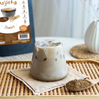 ผงชาโฮจิฉะ 100% 100 กรัม – หอมคั่วชัด คาเฟอีนต่ำ (Hojicha Tea Powder)