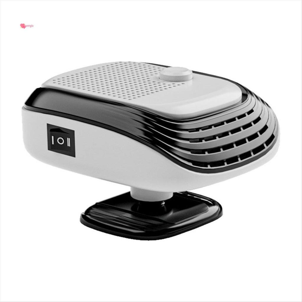georg3312V Potable รถละลายน้ําแข็งเครื่องทําความร้อนกระจก 2-In-1 พัดลมระบายความร้อนสําหรับ Auto Wind