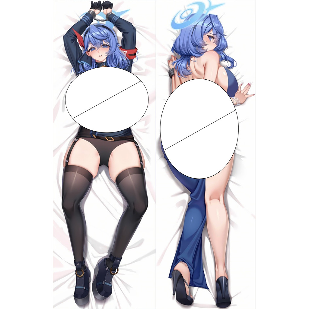 Blue Archive Amame Ako Dakimakura ฝาครอบอะนิเมะชายยาวขนาด Equal Body หมอนที่กําหนดเองพิมพ์