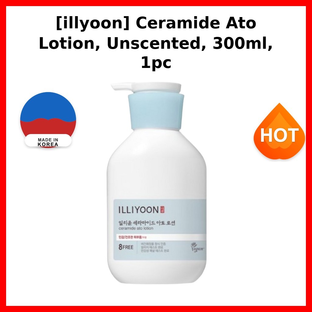 [illyoon] Ceramide Ato Lotion, Unscented, 300ml, 1pc / Korean Ceramide Lotion / สูตรไร้กลิ่น / ของแท