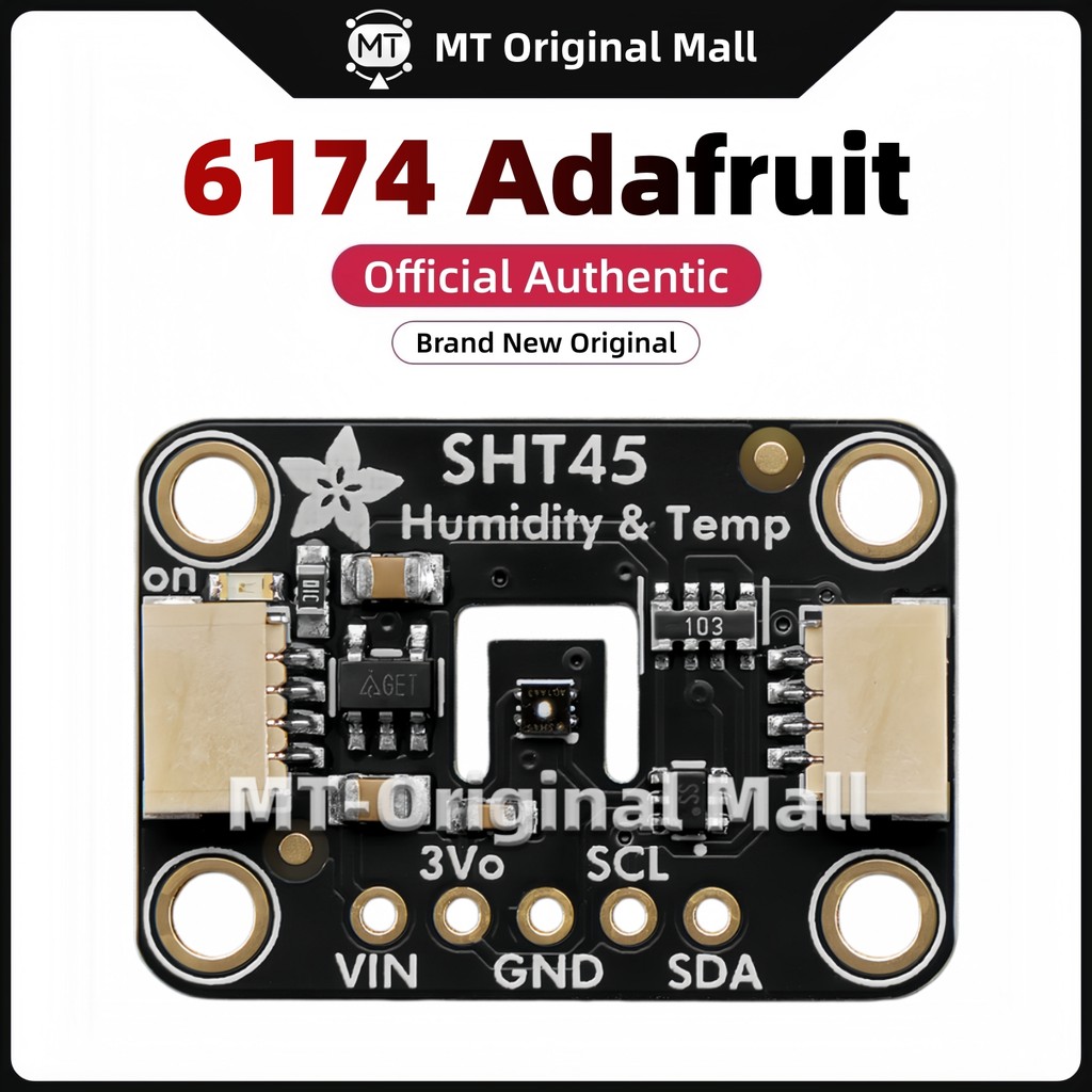 6174 Adafruit Sensirion SHT45 อุณหภูมิและความชื้นที่แม่นยําพร้อม PTFE - STEMMA QT / Qwiic