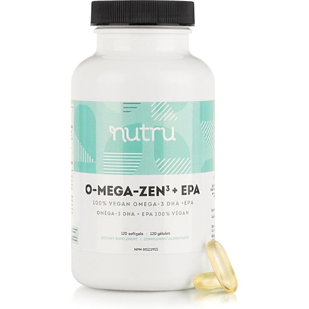 O-Mega-Zen3 +EPA Vegan Omega 3 อาหารเสริม - Fish Oil Alternative - Premium Marine Algal Based Omega-