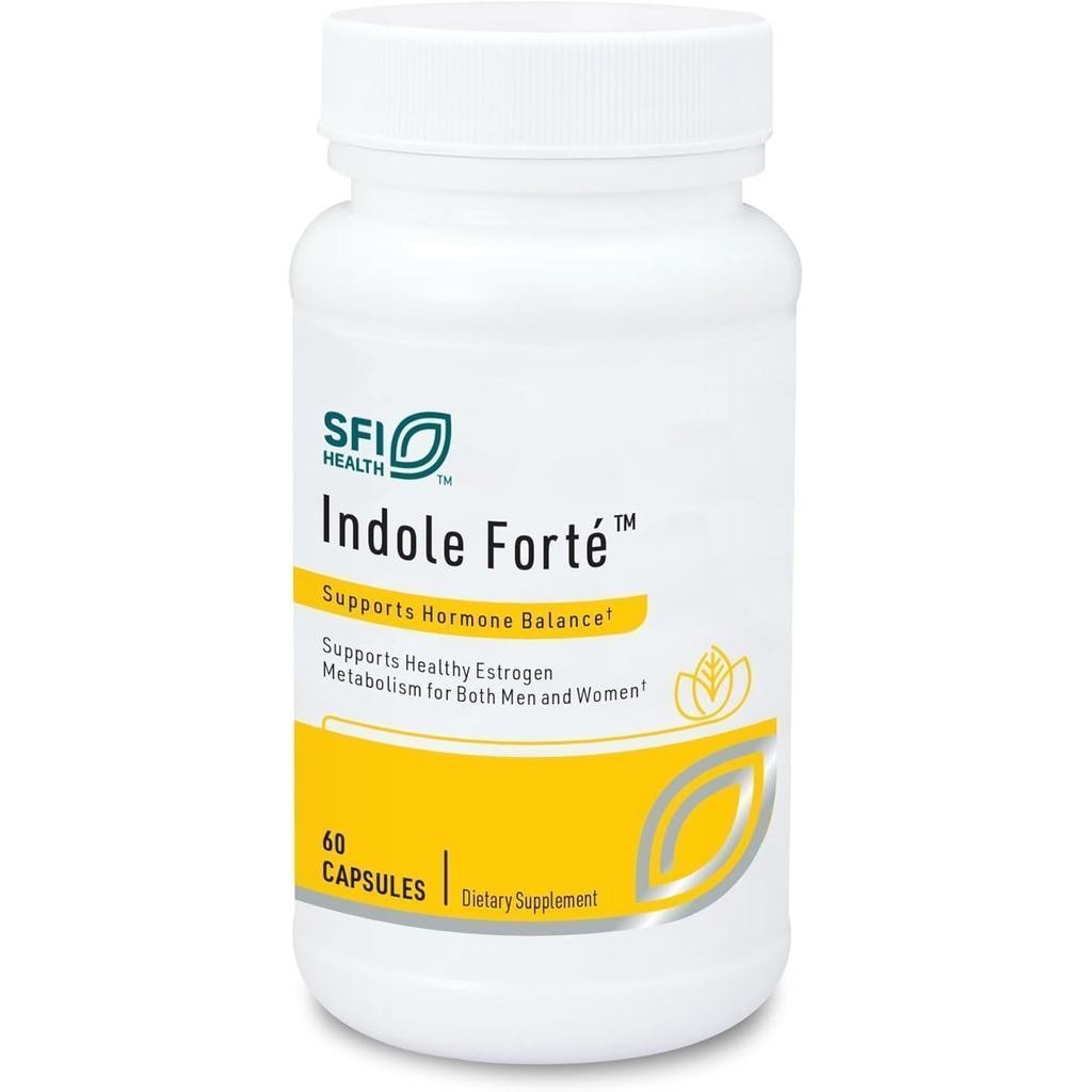 Klaire Labs SFI Health Indole Forté - อาหารเสริม Estrogen สําหรับผู้หญิงและผู้ชาย พร้อม Diindolymeth