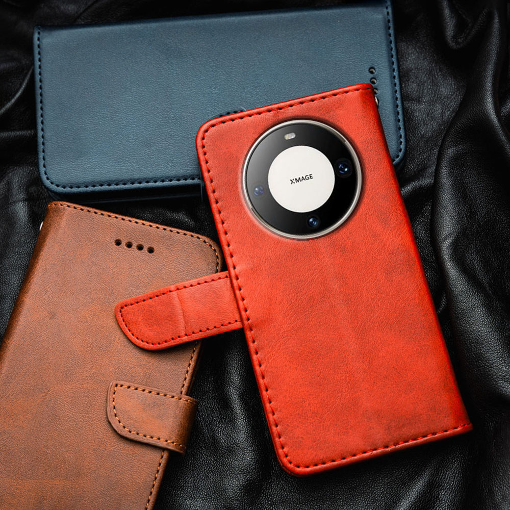 สําหรับ Huawei Mate 60 Pro + ALN-AL00 AL80 AL10 AL00 พรีเมี่ยมหนัง Flip-Top เคสโทรศัพท์กระเป๋าสตางค์