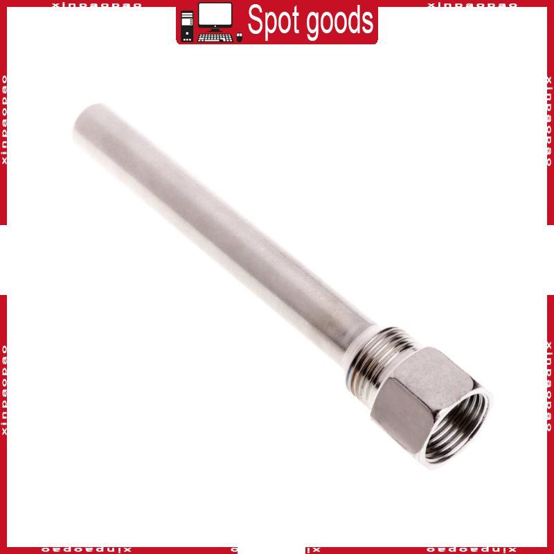 XI Thermocouple Tube Thermowell 304 สแตนเลส 1 2 BSP G Thread OD6mm Immersion Sleeve Pocket สําหรับอุ