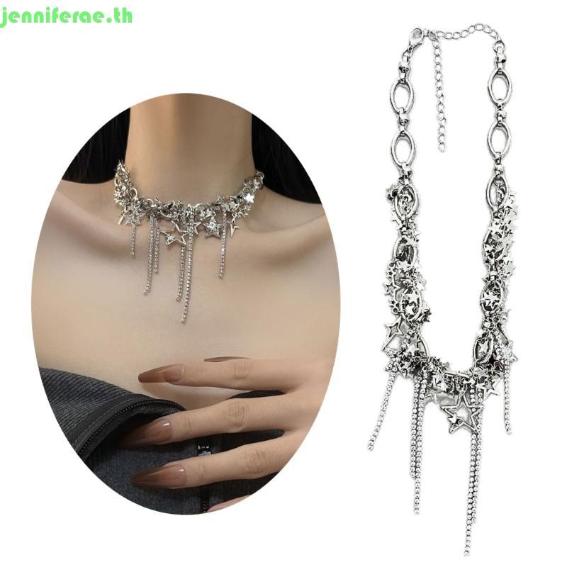 Jenniferae Star Choker Y2k เครื่องประดับอุปกรณ์เสริมวัสดุเครื่องประดับสําหรับของขวัญผู้หญิง