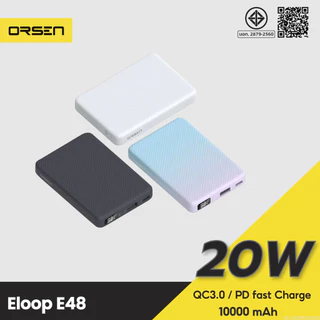[ส่งไว] Orsen by Eloop E48 แบตสำรอง 10000mAh QC 3.0 PD 20W จอ LED Powerbank Type C Fast Charge