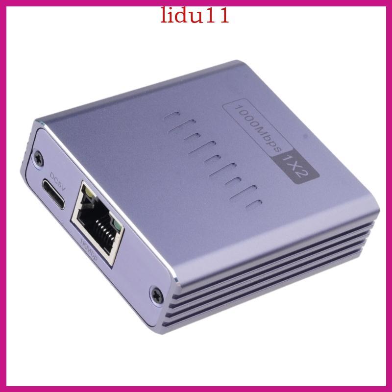 LID 2 พอร์ต 1000Mbps RJ45 Gigabit Ethernet Switches 1000Mbps Fast Speed Splitter