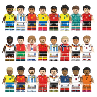 2026 World Cup Star Mo Salah Yamal Bellingham Haaland Laautaro Alvarez Rodri บล็อกตัวเลขของเล่น