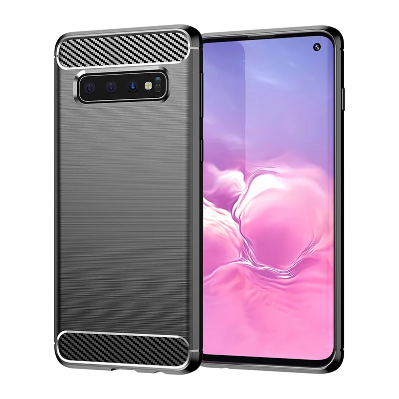CASE SAMSUNG S10 / S10 LITE / A91 / S10E / S10 5G / S10 PLUS SILICONE CARBON FIBER TPU DRAWING SLIM 