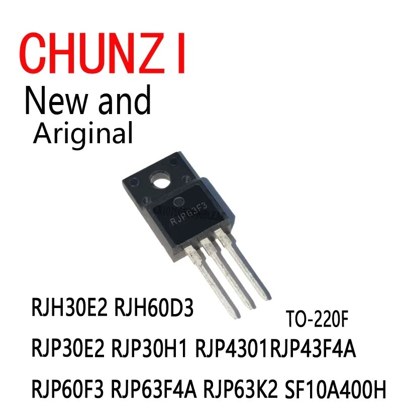 5PCS ใหม่และต้นฉบับ TO-220F RJH30E2 RJH60D3 RJP30E2 RJP30H1 RJP4301 RJP43F4A RJP60F3 RJP63F4A RJP400
