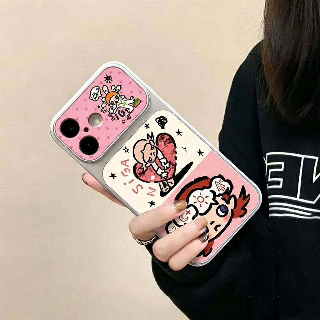 เคสนิ่มลายแอปเปิ้ลเรียบง่ายที่กอด iPhone17ProMax/16/15/X/6s