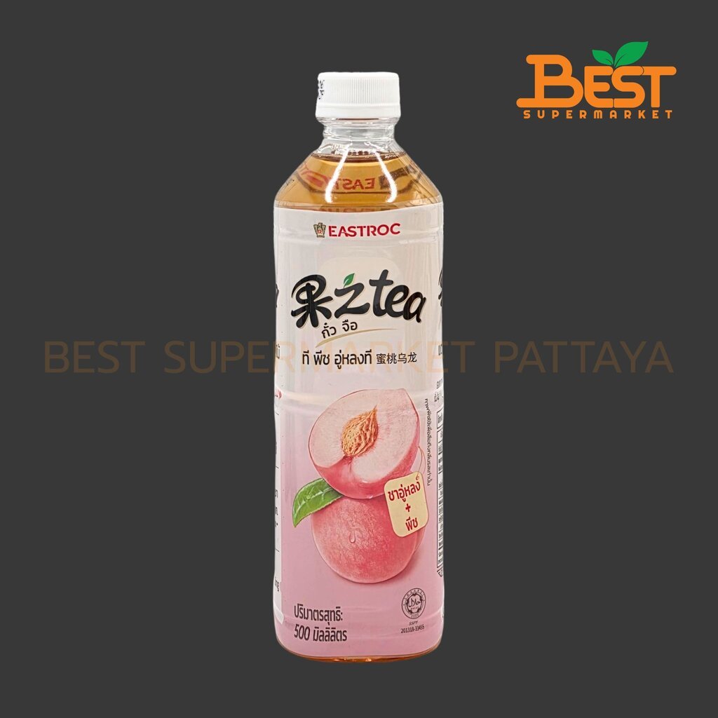 อีสร็อค กั๋ว จือ ชาอู่หลง + พีช 500 มล. Eastroc Guo Zhi Tea Peach Oolong Tea 500 ml.