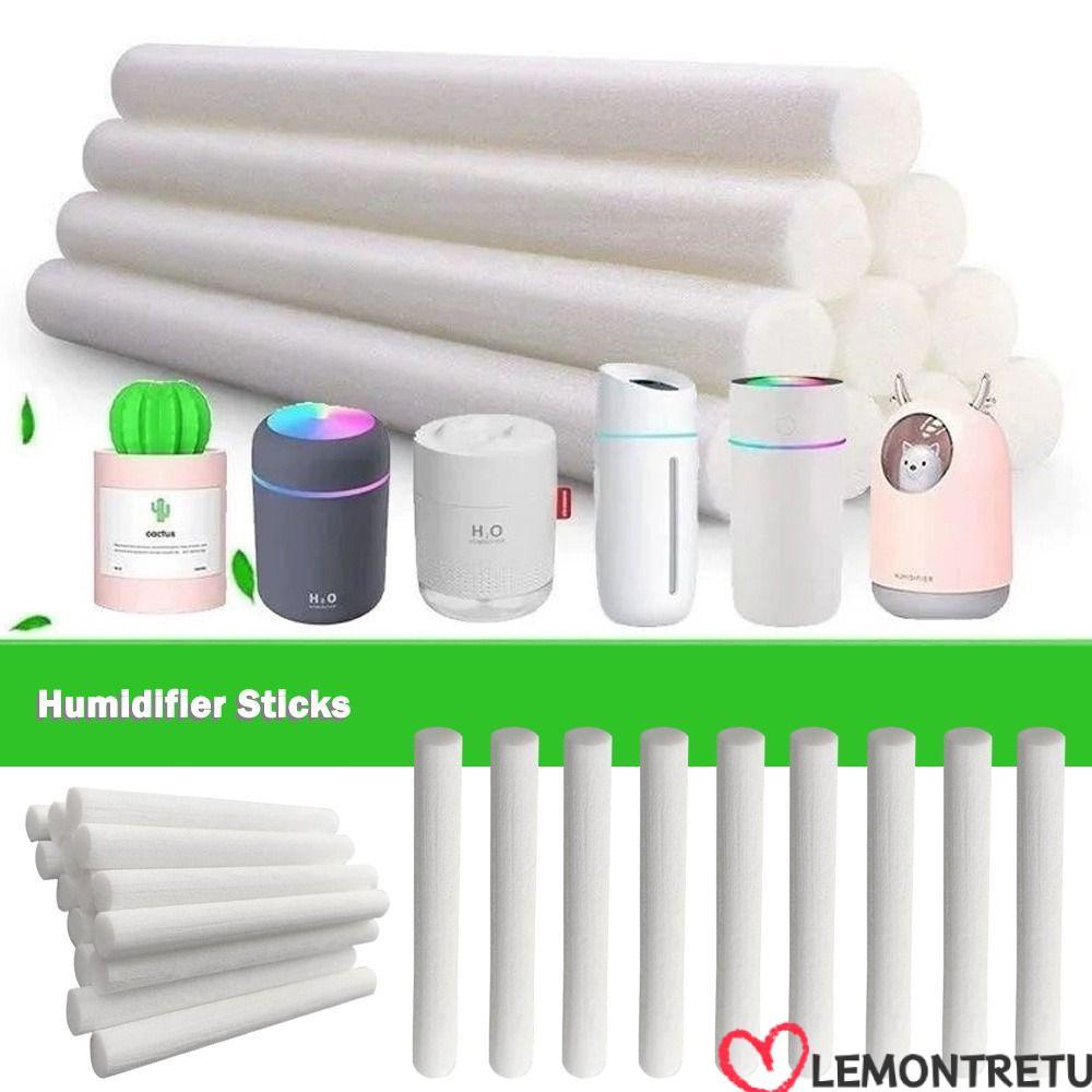 LEMONTREE 50PCS Humidifier Sticks,ผ้าฝ้ายวัสดุUltrasonic Filter Refill Sticks,กรองCore 8 มม.ขนาดฟองน