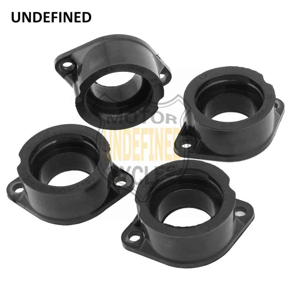 n4PCS รถจักรยานยนต์คาร์บูเรเตอร์อินเทอร์เฟซ Intake Manifold Carb รองเท้าชุดสําหรับ Kawasaki KZ1000 K
