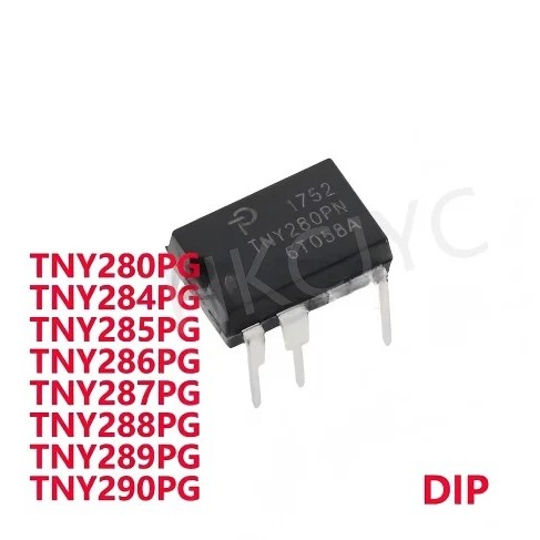 5PCS TNY280PN TNY284PG TNY285PG TNY286PG TNY287PG TNY288PG TNY289PG TNY290PG DIP ชิป ic ขายส่ง