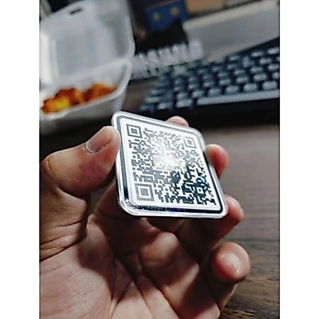 ป้าย ACRYLIC BARCODE / QR PERTAINA CAR / MOTORCYCLE TANK CAP