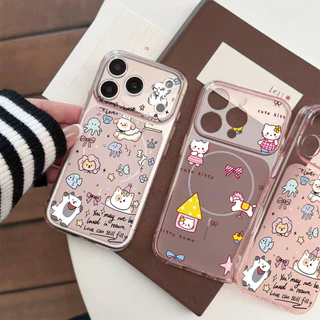 เคสไอโฟน 13 15 11 17 16 12 14 ProMax 7 8Plus XR X XS Max คอลเลกชันสัตว์น่ารัก