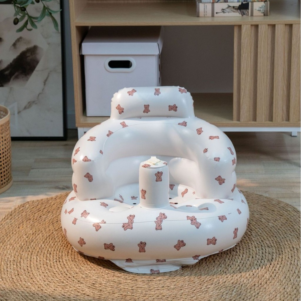 Shower PVC Inflatable baby learning chair, portable baby sofa, learning chair for eating and bathing