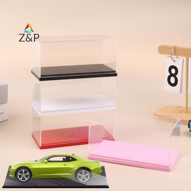 Z & P 1 ชิ้นอะคริลิคโปร่งใสกล่องเก็บปฏิบัติ 1/43 Diecast รุ่นรถกล่อง DIY จอแสดงผลกันฝุ่น Ra ของเล่น 