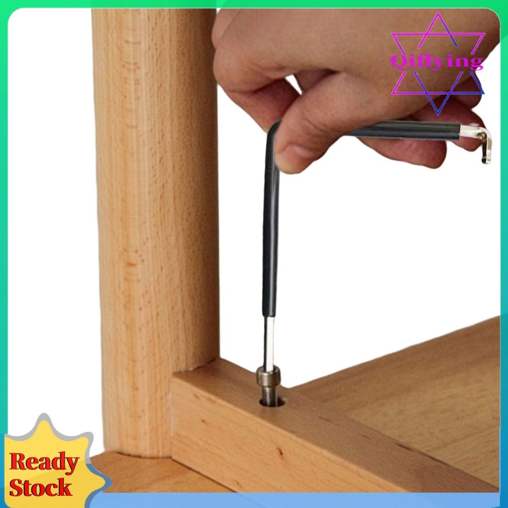 2 ชิ้น Ball Point กุญแจหกเหลี่ยม Allen Key พร้อมฟิล์มหดความร้อน L-Shaped แขนยาว Hex ประแจ 4 มม. ประแ