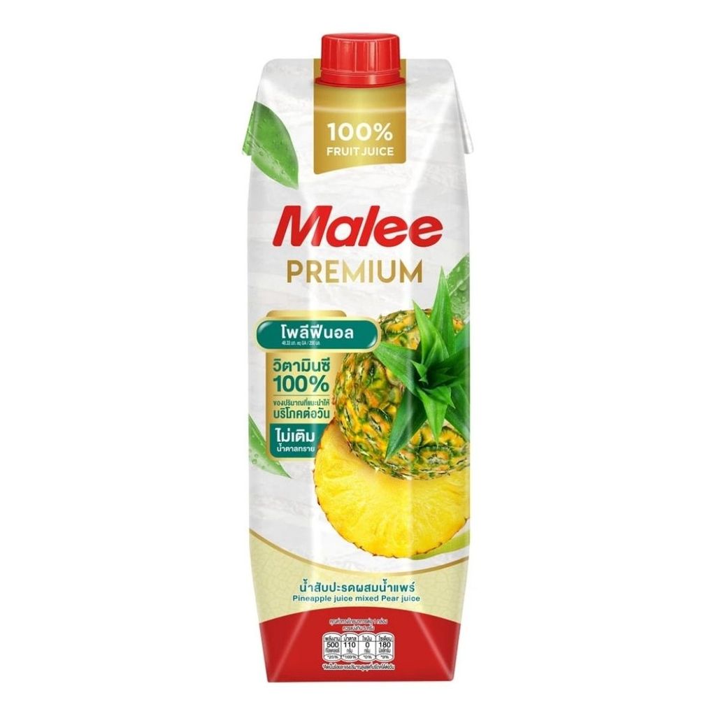 มาลี พรีเมียม น้ำสับปะรด Malee Pineapple Juice 1ltr.