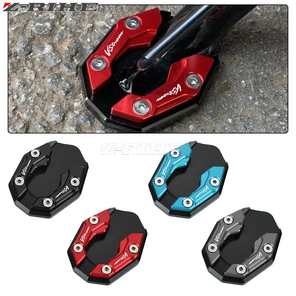 V-STROM SX 250 SX250 ขาตั้งด้านข้าง Pad Kickstand ขยายแผ่นสําหรับ Suzuki Vstrom 250 SX 250SX 2022-20