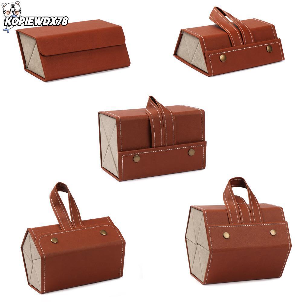 KOPIEWDX78MN กล่องเก็บของพับ Multi-slot Travel ผู้ถือแว่นตา