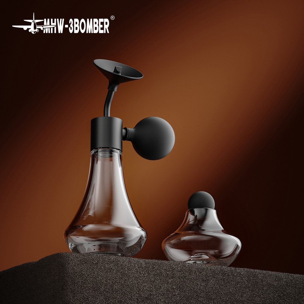 MHW-3BOMBER กาแฟ Aroma Bottle Coffee Display Jar Glass Creative Fragrance Bottle Coffee Aroma Displa