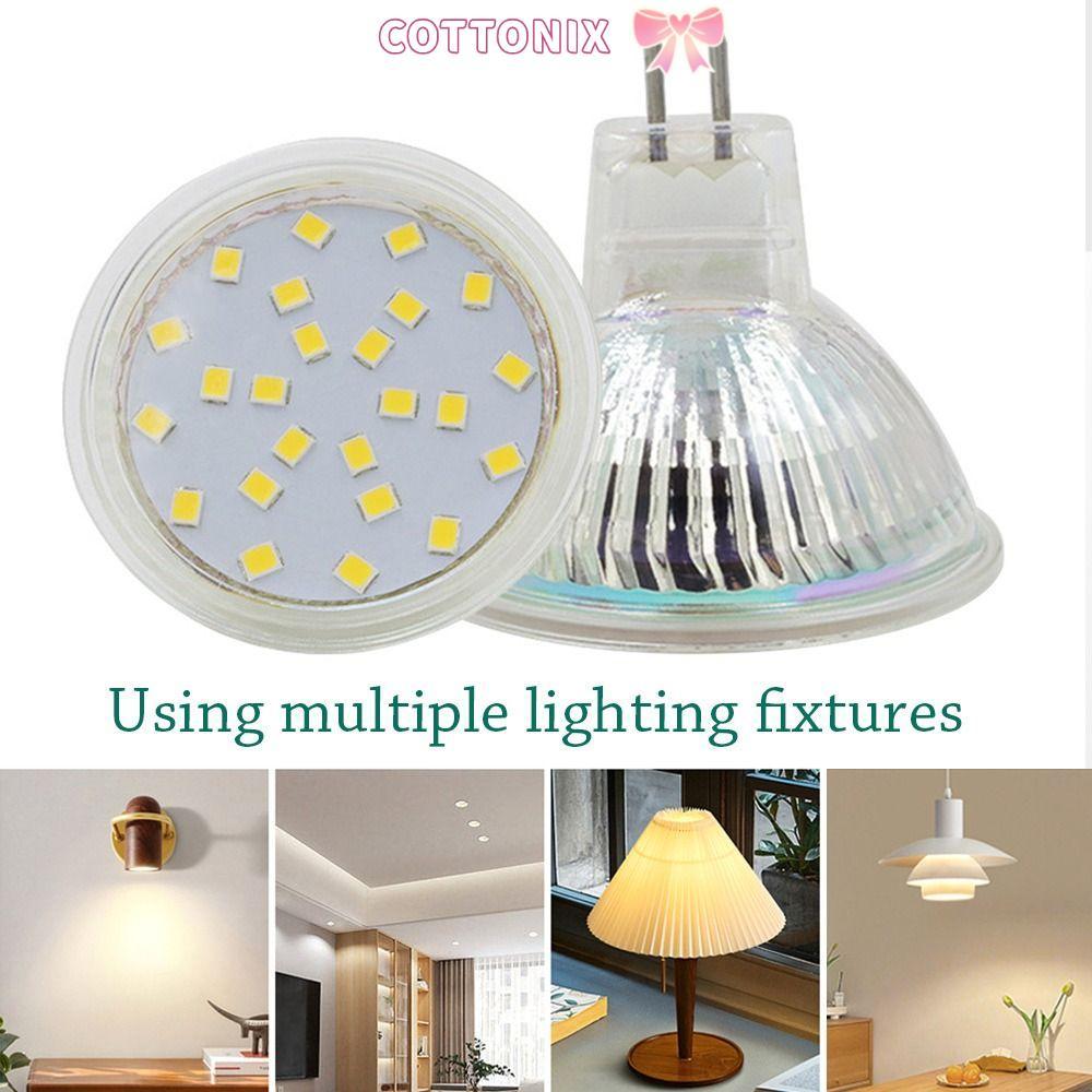 COTTONIX หลอดไฟ LED Warm 220V/12V 5W/3W Mini MR11/MR16/GU10