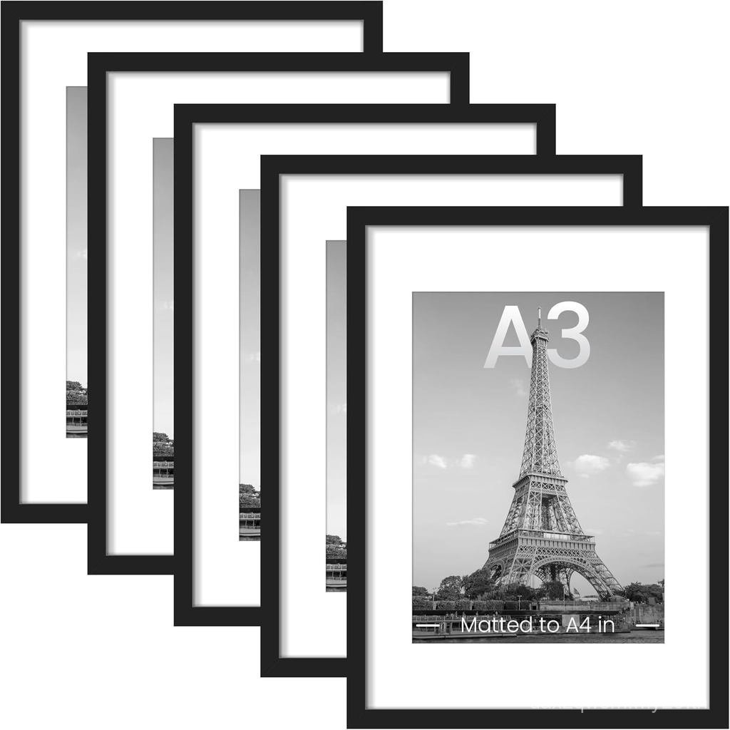 Upsimples 16x20 กรอบรูปชุด 5 ชิ้น, ภาพแสดง 11x14 พร้อม Mat หรือ 16 x 20 ไม่มี, Wall Gallery กรอบรูปโ