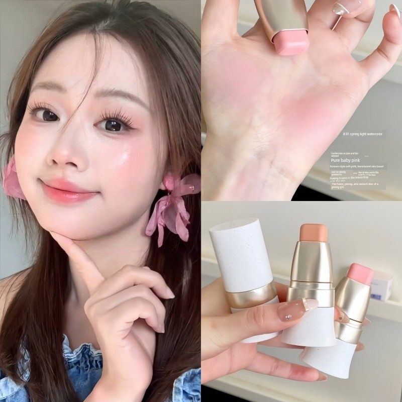 บลัชลากลาส บรัชออน Huatangzhu Huatangzhu Play Color Multi-Purpose Stick One Piece เพื่อรับ Qi Blood 
