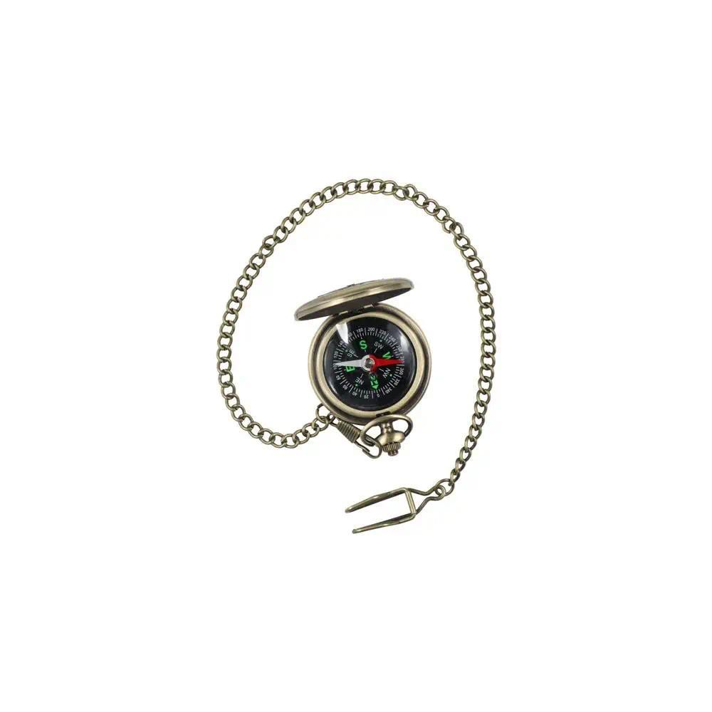 Pocket Watch Design Tourism Mountaineering Vintage Bronze Compass Pocket Watch Compass Portable Comp