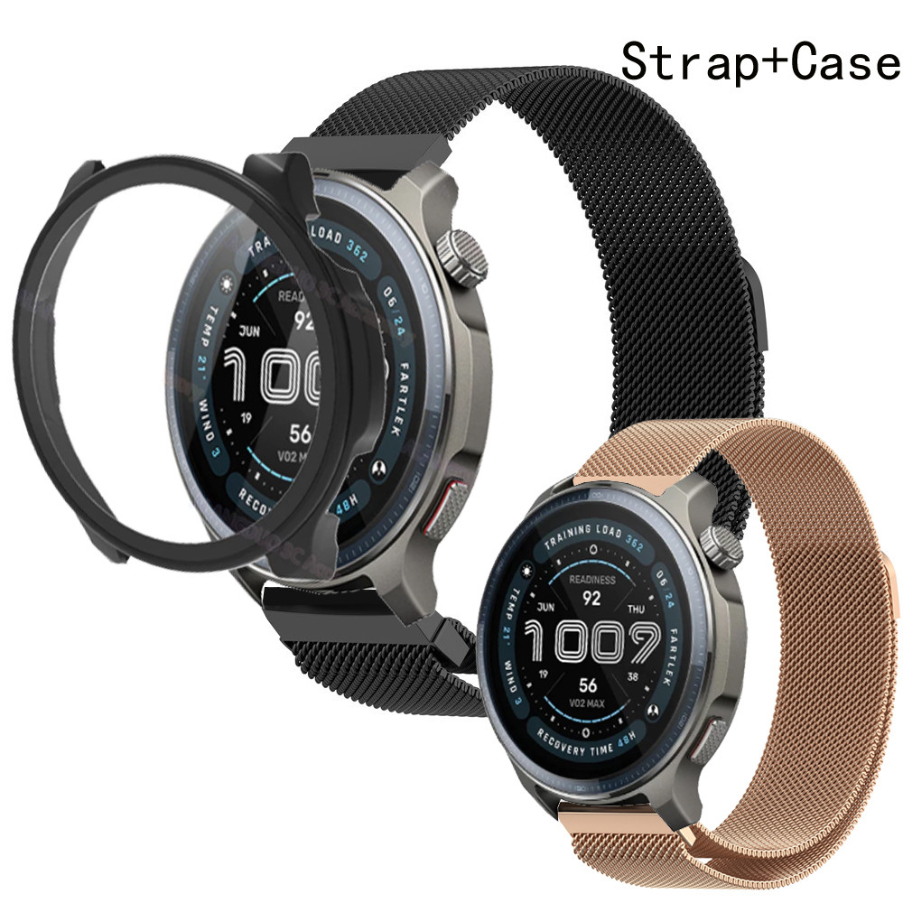 Amazfit Balance 2 สายนาฬิกาอัจฉริยะสายนาฬิกาสแตนเลสสําหรับ Amazfit Balance2 ฝาครอบเคสปกป้องหน้าจอ