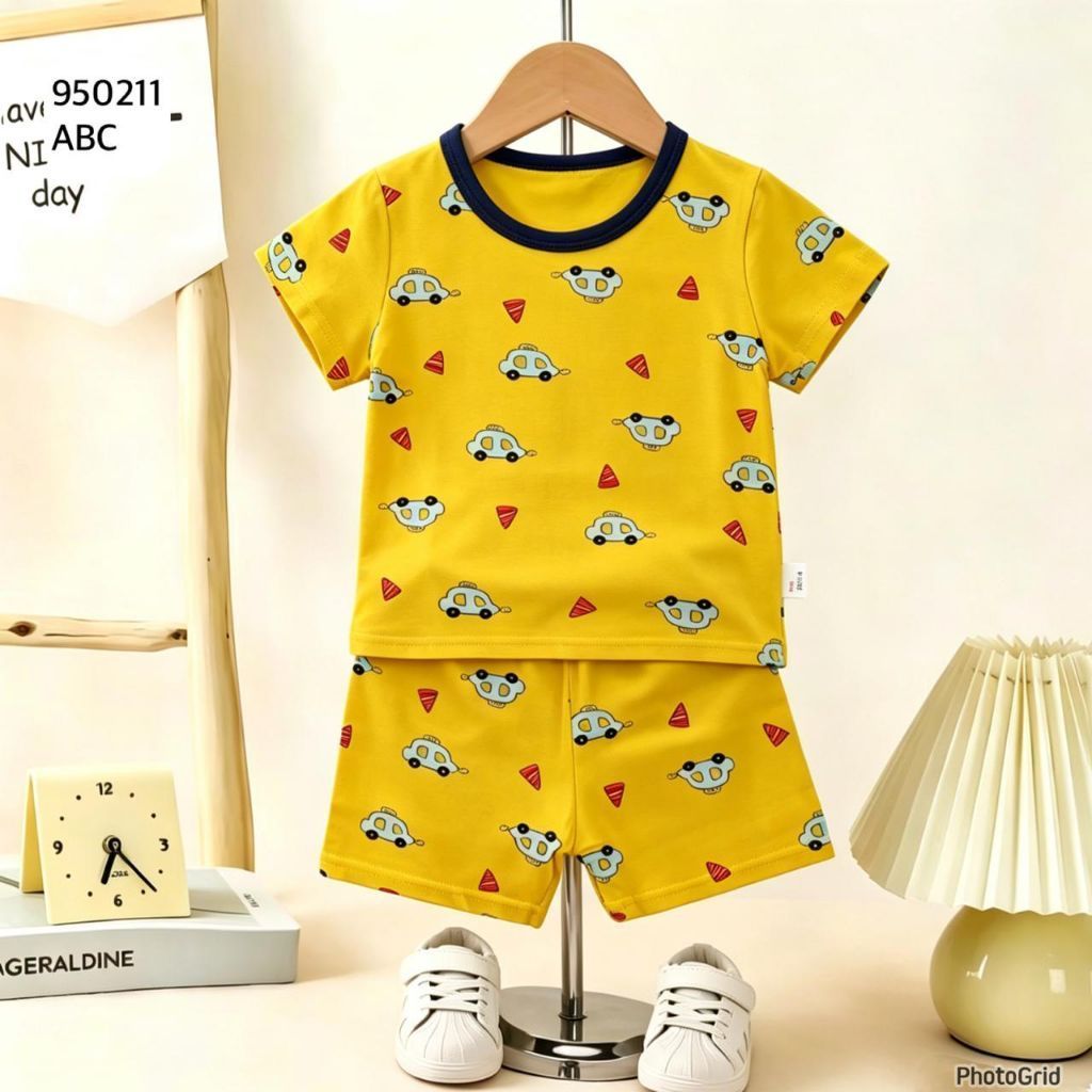 HP YOU KU XIAO TONG NIAN ORGANIC CHILDRENS PAJAMAS สําหรับเด็กผู้หญิงและเด็กผู้ชาย อายุ 4-6 ปี