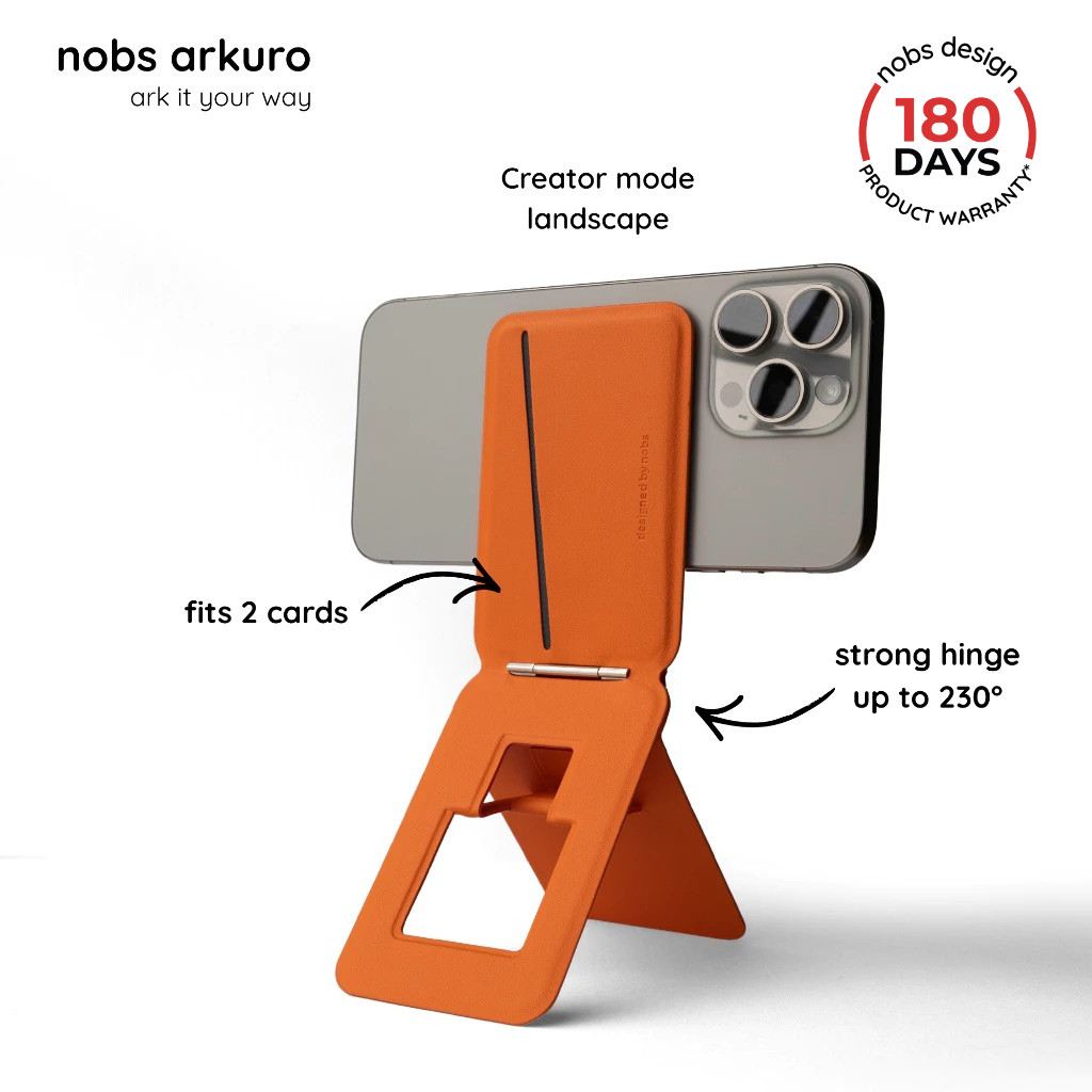 nobs arkuro - Magsafe compatible tripod wallet (fits up to 2 cards)