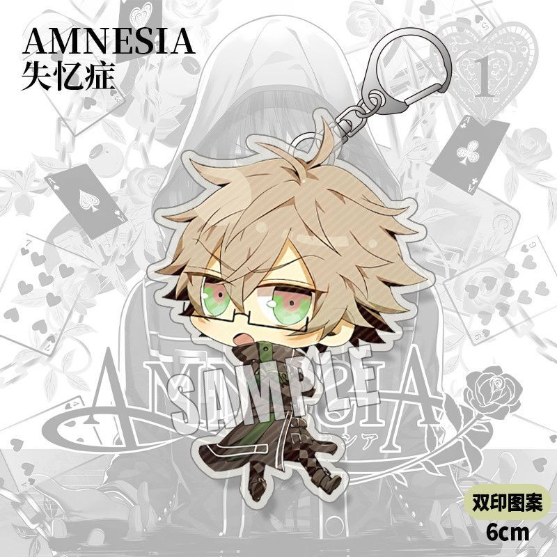 Amnesia (Amnesia) พวงกุญแจสินค้า Douzhenxin ขวา Jingjianren การ์ตูนญี่ปุ่นรุ่น Q จี้อะคริลิค