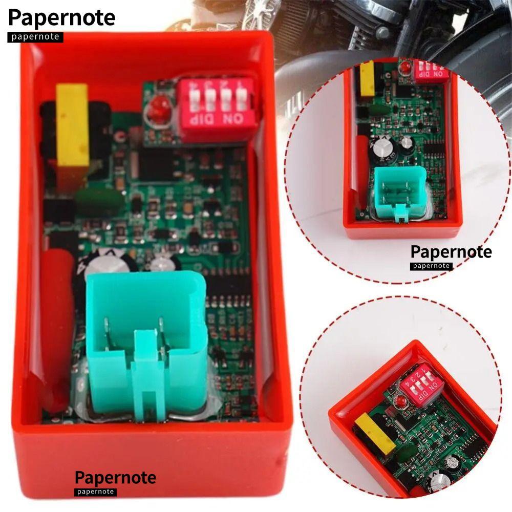 PAPERNOTE 4 Pin Starter CDI, 4 Pin เครื่องยนต์จุดระเบิดรถจักรยานยนต์ CDI Igniter, ทนทาน Dual Plug CD