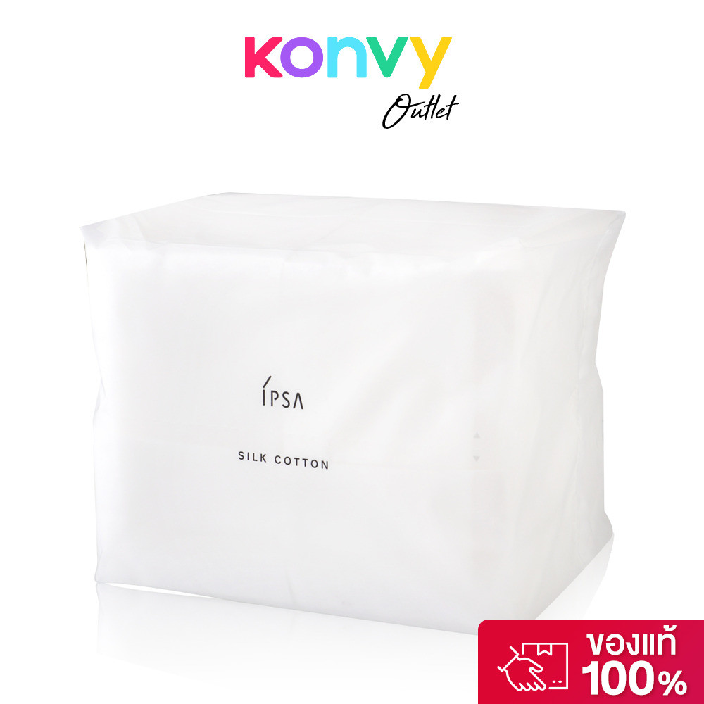 IPSA สำลีสำหรับเช็ดหน้า Silk Cotton Facial 120 แผ่น.