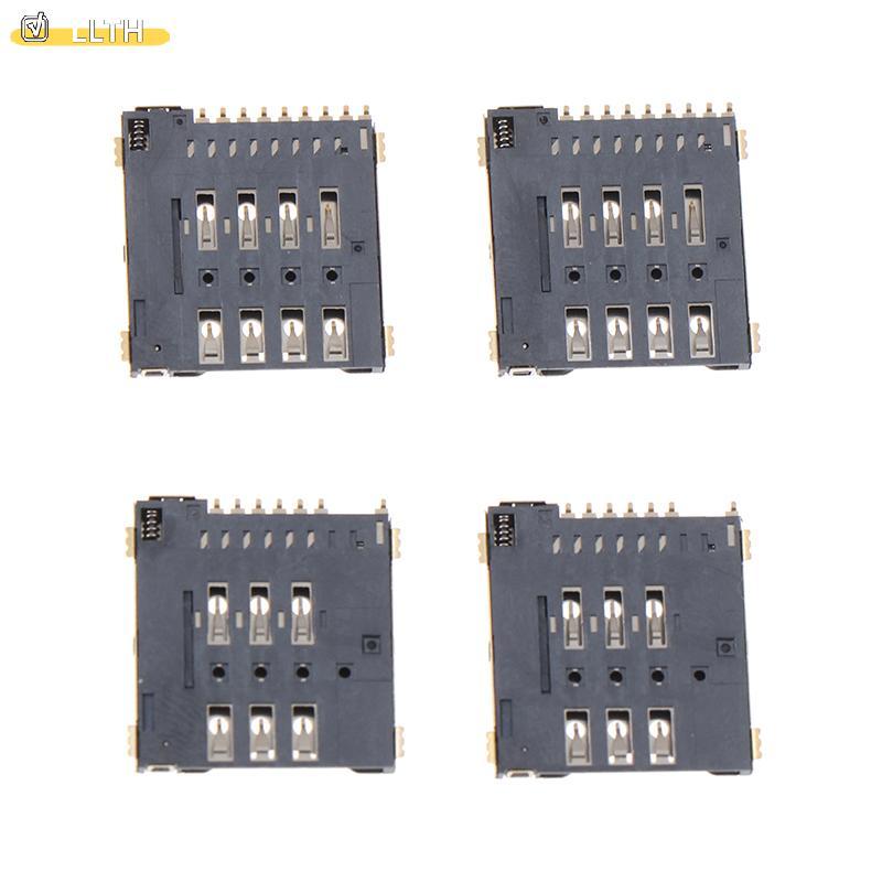 LLTH 2 ชิ้น MUP-C792 Micro Sim Card Connector Patch Self-piercing 6 + 8 + 1 P ซิมการ์ดสล็อต Soet ร้อ