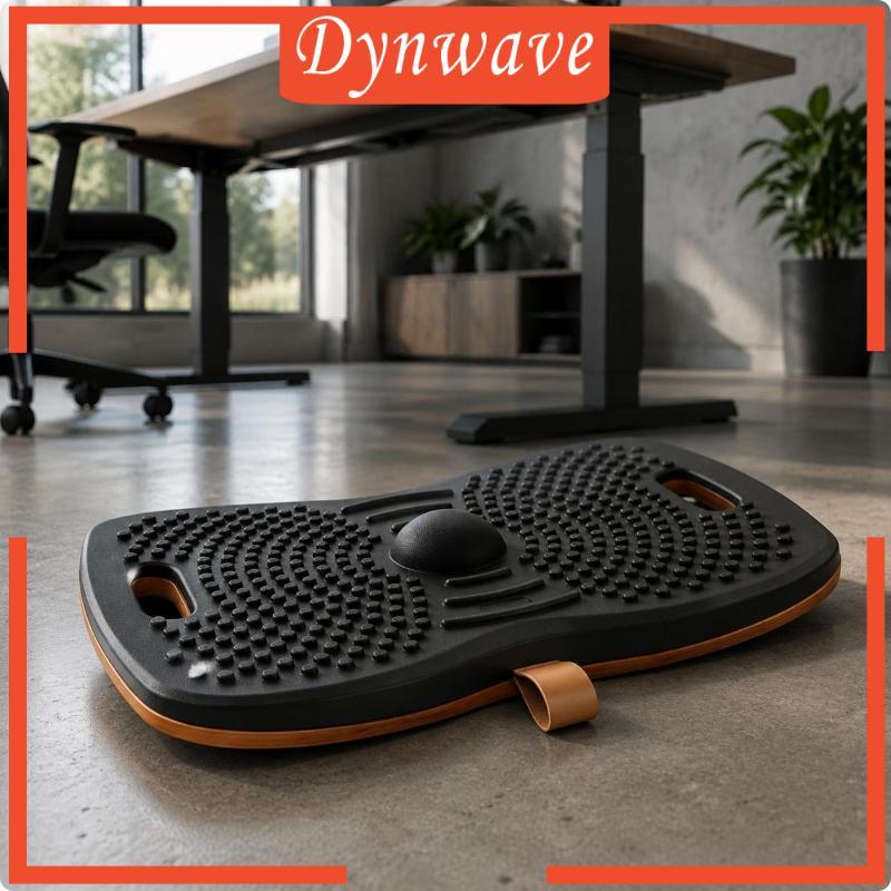 [Dynwave] กระดาน Wobble ไม้แบบพกพา Wobble Balance BOARD Stain-Resistant Ergonomic Foot Rocker