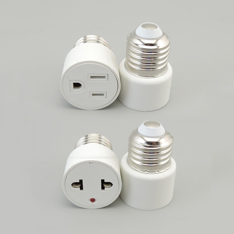 E26 E27 ฐานถึงหลอดไฟปกติเป็น US/EU ปลั๊กโคมไฟฐานหลอดไฟซ็อกเก็ตอะแดปเตอร์แปลง TH27B