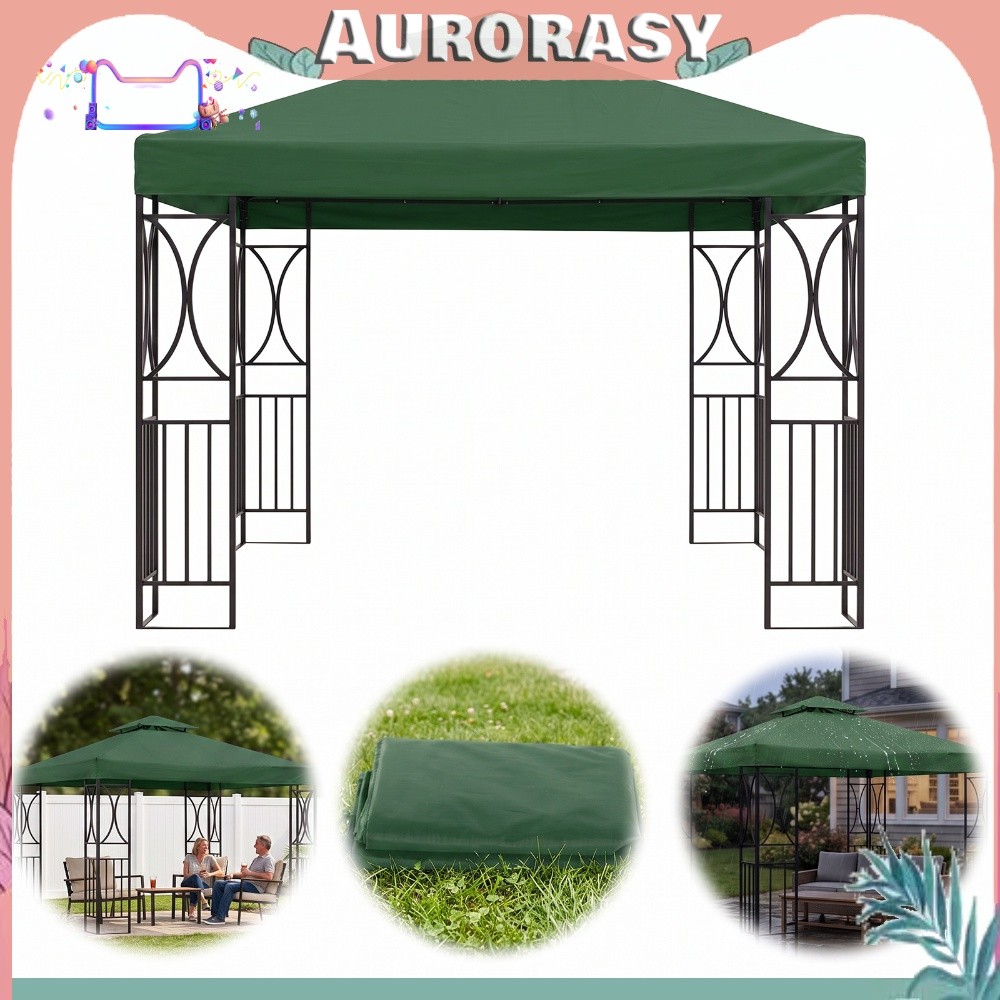 ❤กันน้ํา Patio Gazebo Shade Cover 118x118 ในร่มกลางแจ้ง Patio Canopy เปลี่ยนฝาครอบ