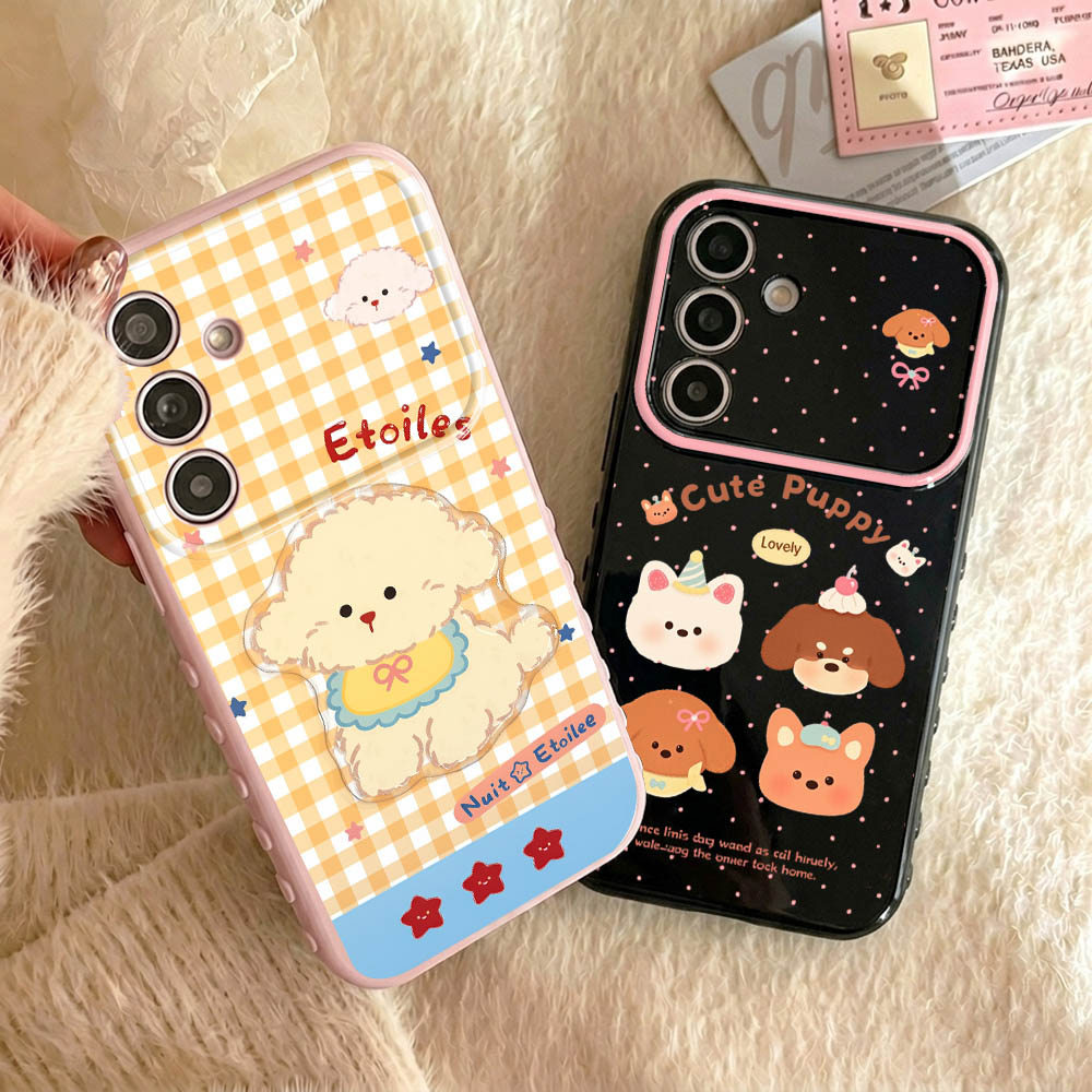 เคสมือถือ For Samsung A56 A55 A17 A57 A36 A37 A36 A26 A07 A05S A54 A15 A06 A16 A27 A05 A12 A13 A14เคสโทรศัพท์ขอบรูปหัวใจ