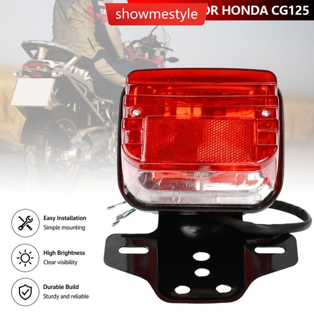 SES LED รถจักรยานยนต์เบรคไฟท้ายสําหรับ Honda CG125 ZJ125 CG ATV ด้านหลังโคมไฟอะไหล่