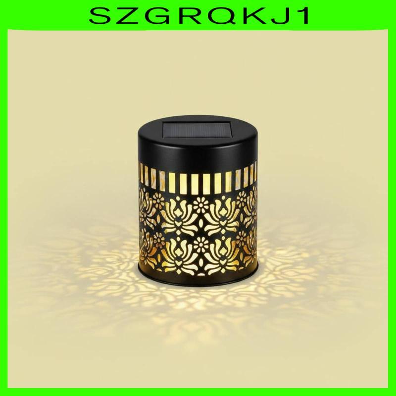 [szgrqkj1] Mandala Cutout โคมไฟติดผนังพลังงานแสงอาทิตย์ IP54 ตัวเครื่องเหล็กสําหรับสวนแสงกลางแจ้ง Vi