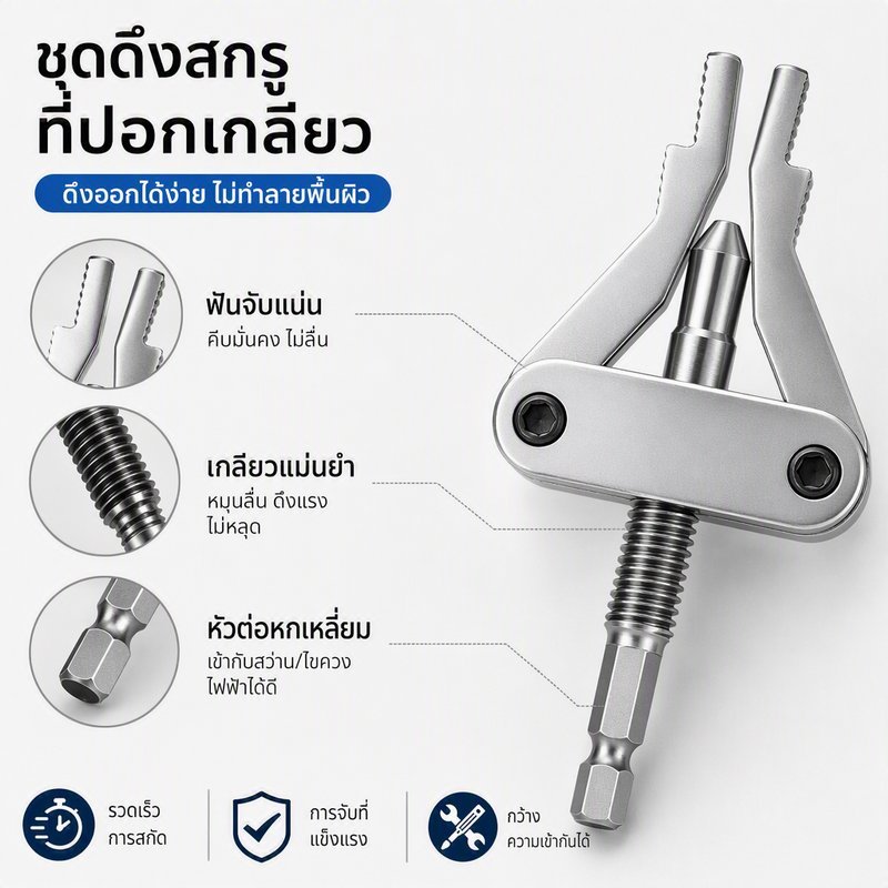 Integral ท่อหักเกลียว Extractor ขนาดยอดนิยม แตะหักสกรู Remover ประปา เครื่องมือบำรุงรักษา ใช้ได้กับสว่านไฟฟ้า